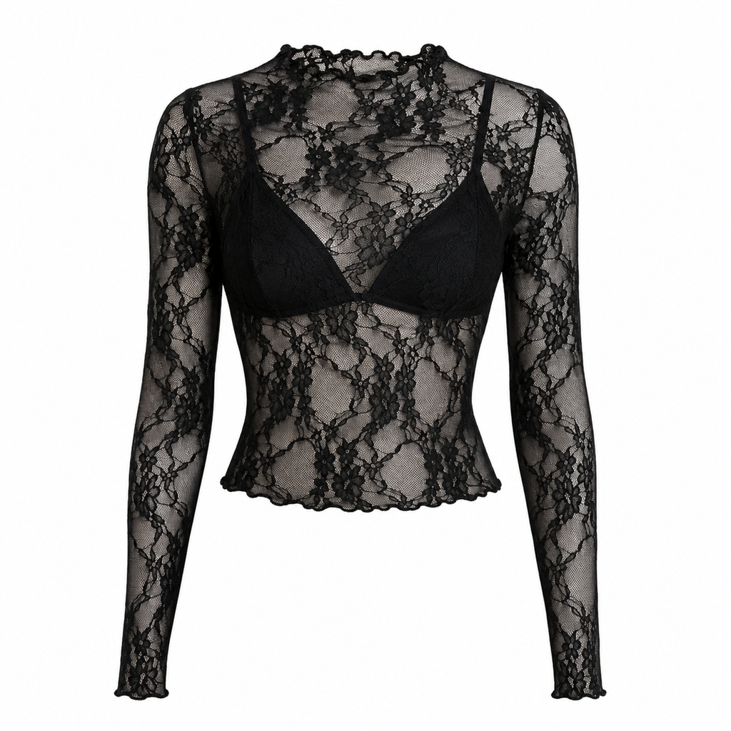 Alessandro Paris – Noir Lace Top