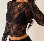 Alessandro Paris – Noir Lace Top